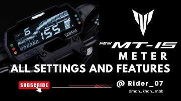 New Yamaha MT-15 Meter Console Settings & Features || mt15 hidden features || @aman_khan_mak #mt15