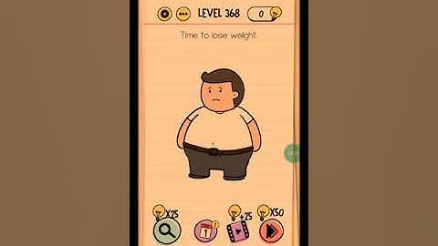 Brain test tricky puzzle level #368 walkthrough solution