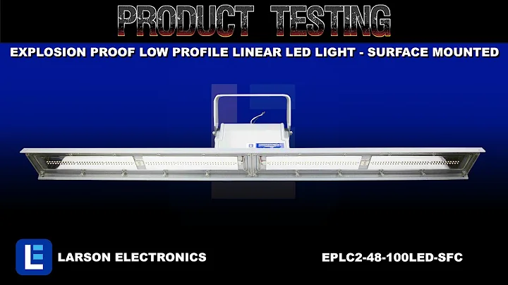 Explosion Proof Low Profile Linear LED light - Surface Mounted - Class 2 Div 1-120-277VAC 50/60hz