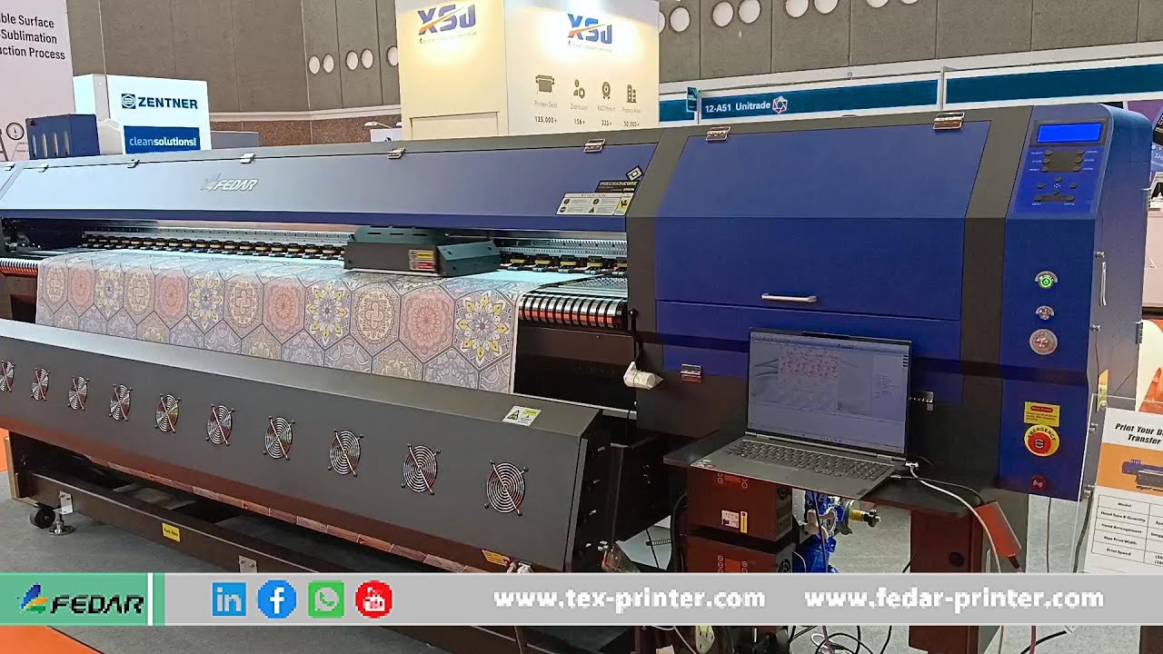 Fedar FD5328E High Speed 3.2m 8 Head Digital Textile Sublimation Printer