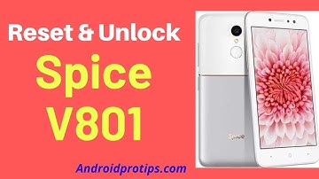 How to Reset & Unlock Spice V801