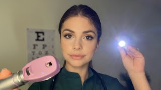 ASMR Orbital Cranial Nerve Exam (eye exam, light triggers, face touching) screenshot 3