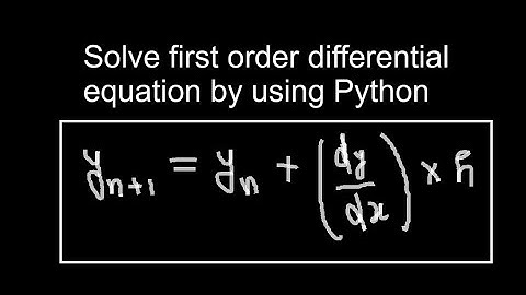 Solve DE by using Euler method in python. #python #mathematics #physics