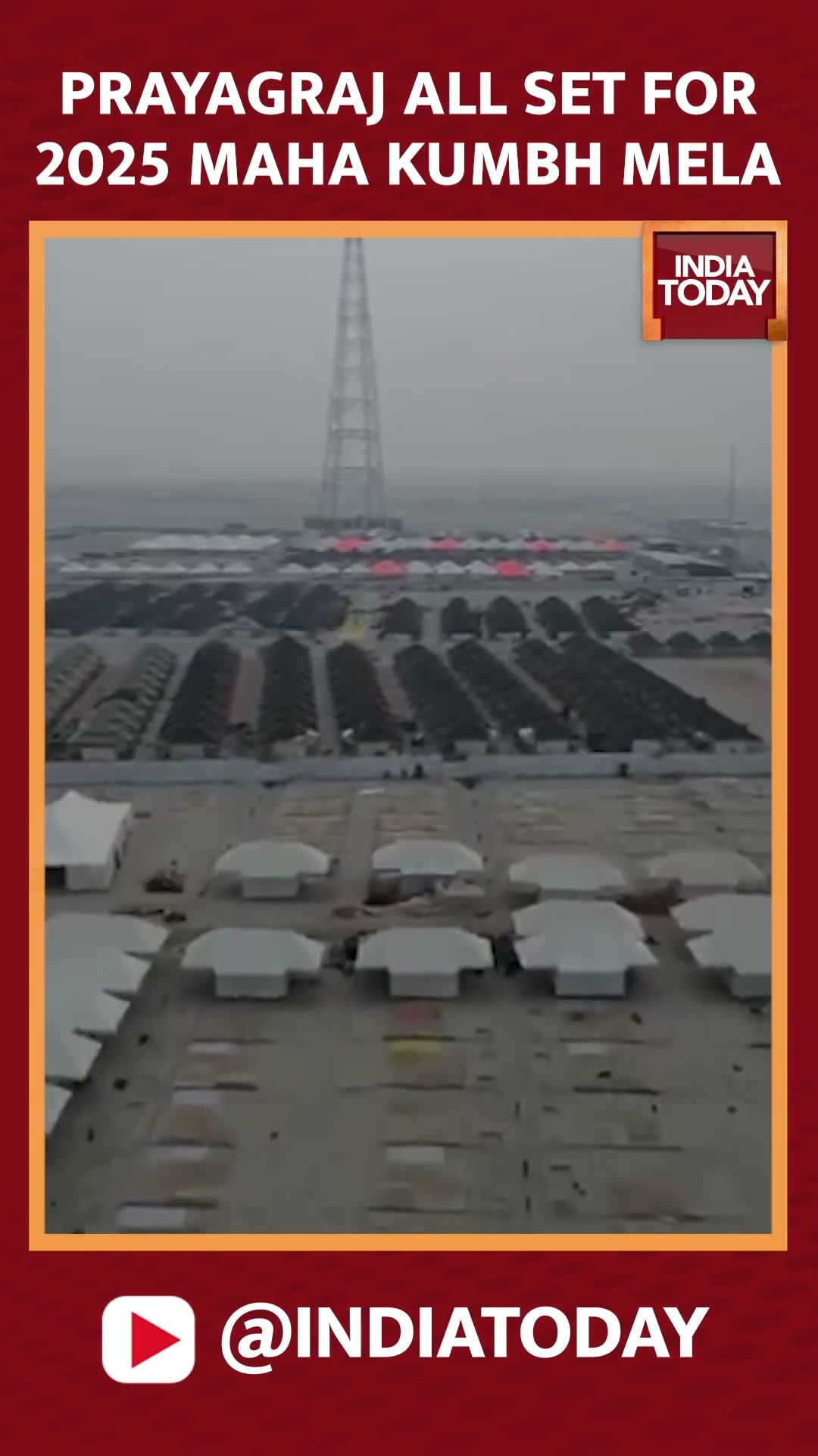 Uttar Pradesh's Prayagraj Is All Set For 2025 Maha Kumbh Mela #shorts #mahakumbh2025 #prayagraj