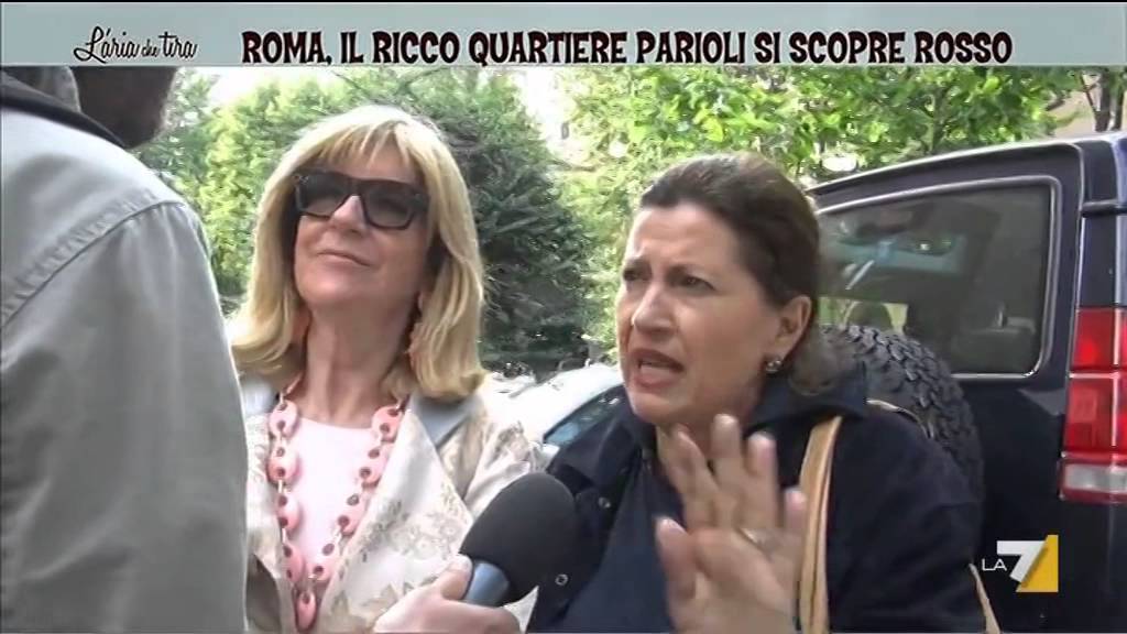 Roma, il ricco quartiere Parioli si scopre rosso