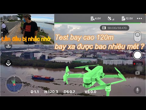 Video Flycam F11s pro 4k-Test bay cao 120m sẽ bay xa được... - youtube