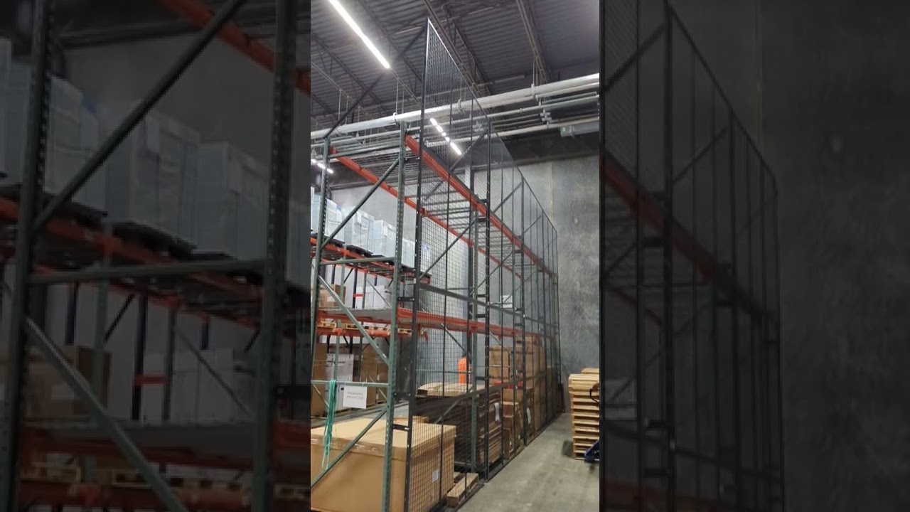 Pallet Rack Safety Using Wire Panel Rack Backing