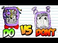 Amazing DO &amp; DON&#39;T FNAF SCARY GAME CHARACTER NIGHTMARE IN 1 MINUTE CHALLENGE! #ART