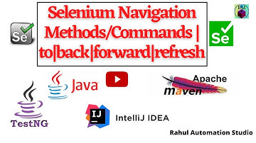 🔥Selenium Navigation Commands Explained | to() | back() | forward() | refresh() | WebDriver🔥
