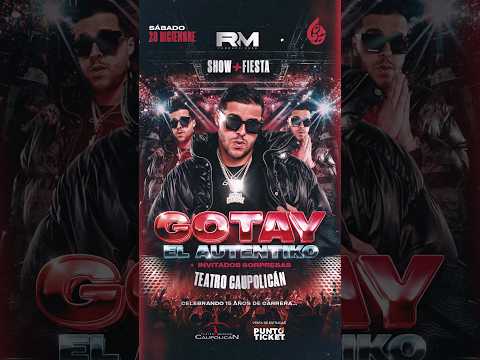 Chile el 20 de diciembre estamos en el Teatro Caupolicán 💧 #gotayelautentiko celebrando 15 años