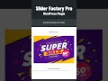 Advertising Banner Slider by using Slider Factory Pro WordPress Plugin | Wpfrank #Shorts