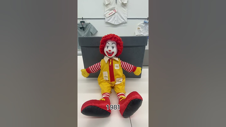 Ronald McDonald Thru the Years