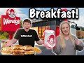 TRYING EVERY WENDY'S BREAKFAST ITEM!