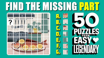 Can You Find the Missing Piece? 🔍 Easy to Legendary Puzzle Challenge | EP:94