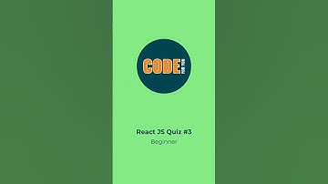 ⚡ React.js Beginner Quiz #3 | Test Your Basics! 🧑‍💻💡 | CodeForYou