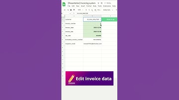 Save Time with Automated Invoices in Google Sheets #shorts