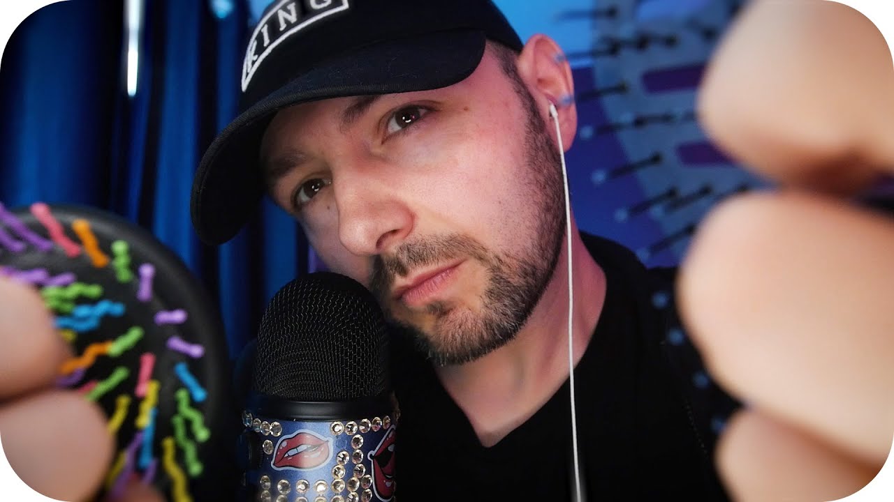 ASMR Fast Aggressive Hairbrush Scratching Sounds Only