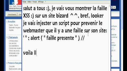 Faille XSS