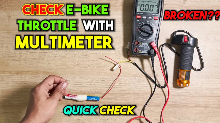 How to check an E-bike Throttle with Multimeter | Quick E-bike Throttle check