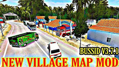 NEW🥳VILLAGE MAP😍MOD FOR BUSSID V3.7.1/How to install map mod for bussid?/#bussimulatorindonesia #bus