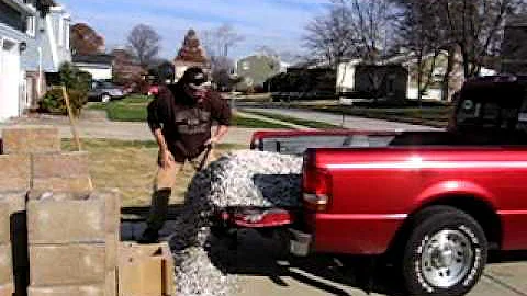 Unloading gravel the easy way