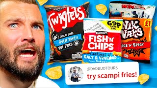 Americans BRUTALLY Rank British Crisps!