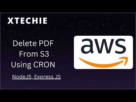 how to delete pdf file from S3 after a specific time duration using CRON Jobs, NodeJS.