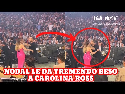 CHRISTIAN NODAL SE B3S4 CON CAROLINA ROSS EN PLENO CONCIERTO