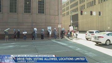 Harris County drive-through voting