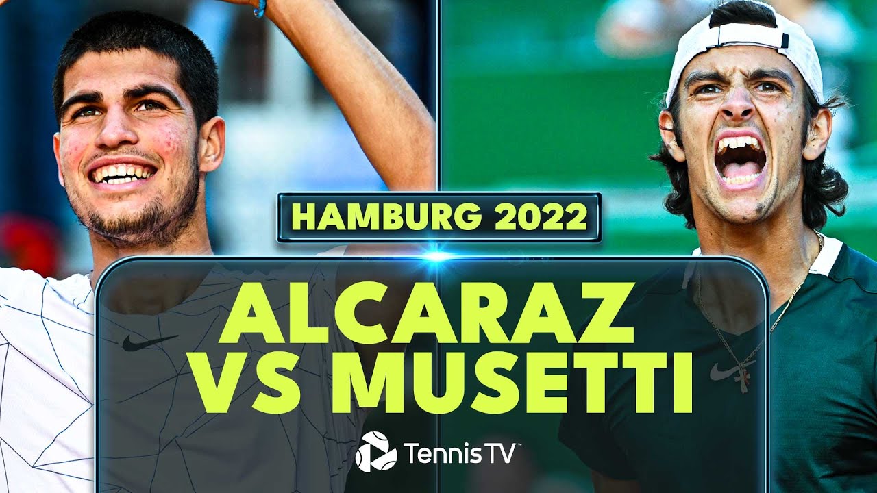 Carlos Alcaraz vs Lorenzo Musetti Rollercoaster Match! Hamburg 2022 Final Extended Highlights