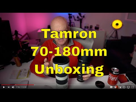 A special live unboxing of the Tamron 70-180mm f2.8 lens