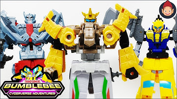Transformers Bumblebee Cyberverse Adventures Dinobots Unite Toys - Wheelgrim Slugtron Bumbleswoop