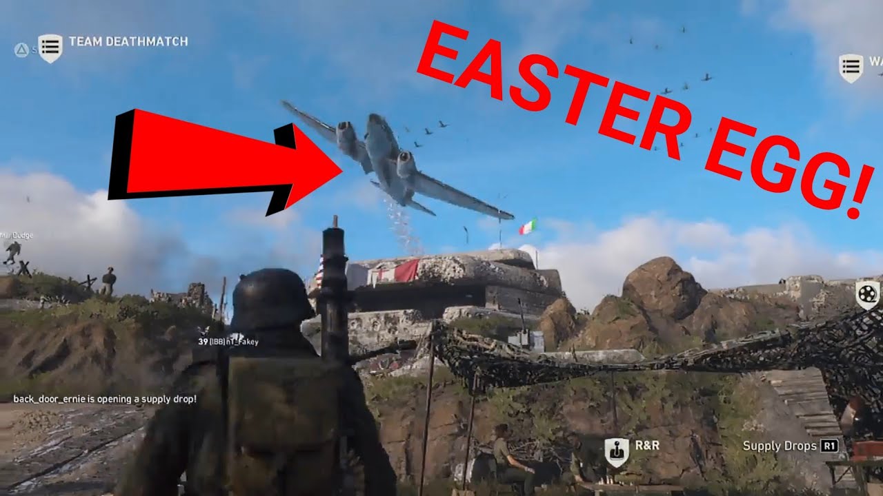 Resistance Event Easter Egg In Headquarters SOLO - CoD WW2
