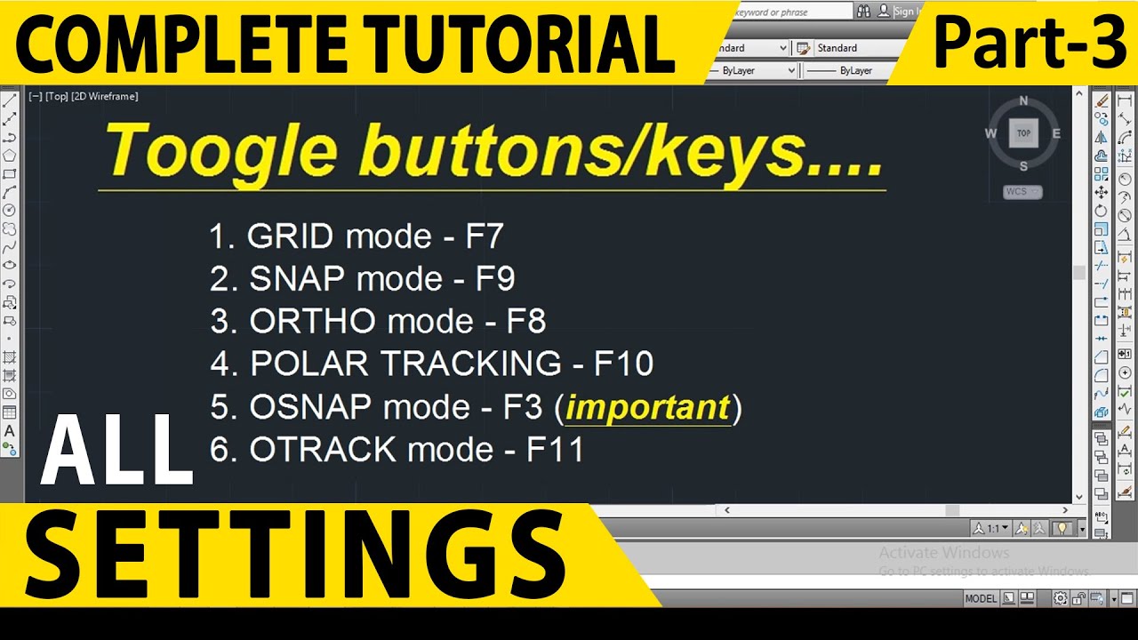 autocad-all-settings-in-hindi-part-3-toogle-buttons-snap-grid