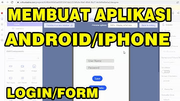 Cara Membuat Aplikasi Form Login Berbasis Android/Iphone Menggunakan Thunkable