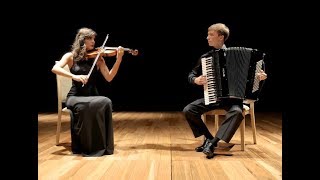 Libertango: Astor Piazzolla - Libert Duo Violino e Acordeon // Music Vídeo (4K )