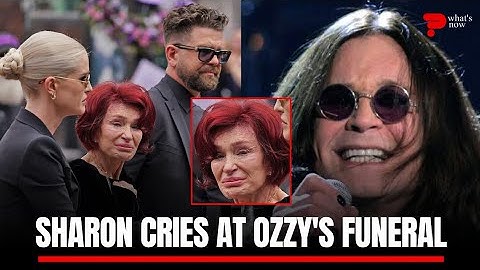Sharon Osbourne breaks down in tears during emotional Ozzy Osbourne funeral procession