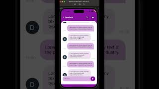 Flutter: Create Chat Page UI (Messaging App) #shorts #chat #ui #page