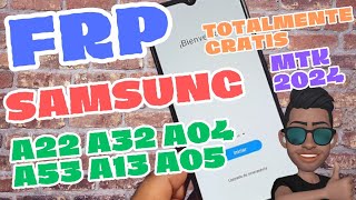 FRP eliminar cuenta Google Samsung nuevo método  A22 A32 A04 A53 13 A05 sin costo