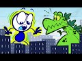 Pencilmate's MONSTER Fight! | Animated Cartoons Characters | Animated Short Films #stayhome #withme