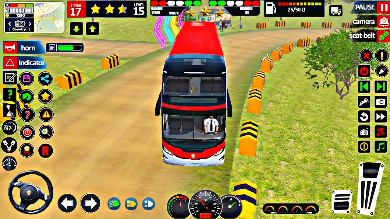 Offroad Bus Games 3D Coach Bus - Android Bus Gameplay Video | Part 2