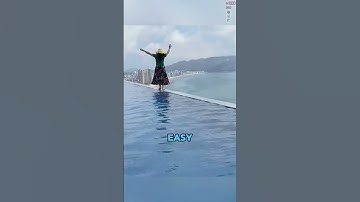 What happens if you fall from an infinity pool? #Popularscience #mechanical #science #technologica