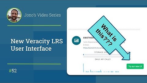 New Veracity LRS User Interface
