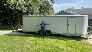 Upgrading Our Trailer! Feather Lite 24’ Enclosed Trailer Walk Around!