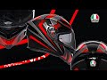 AGV K5-S - HURRICANE 2 BLACK / RED HELMET with optional dark tint visor fitted Spin View Video