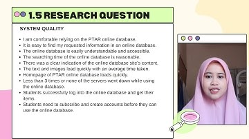 IMC651 RESEARCH PROPOSAL PRESENTATION - STUDENT SATISFACTION USING PTAR ONLINE DATABASE