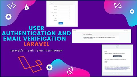 User Authentication and Email Verification in Laravel | Laravel/ui | Auth