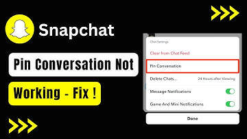 Fix Snapchat Pin Conversation Not Working !