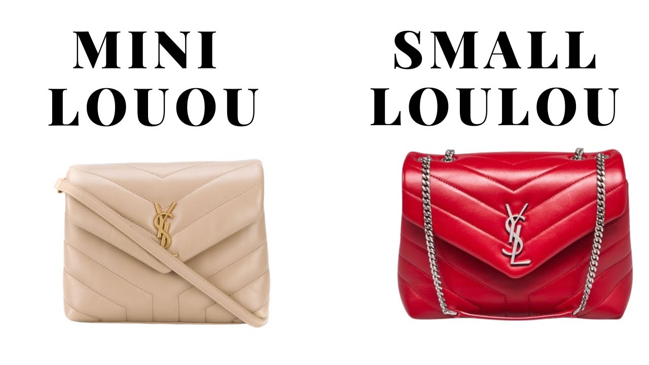 SAINT LAURENT YSL SMALL LOULOU VS MINI LOULOU/Size, Capacity and