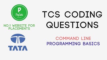 How to Solve TCS Command Line TCS Programming Basics in C TCS Coding Questions